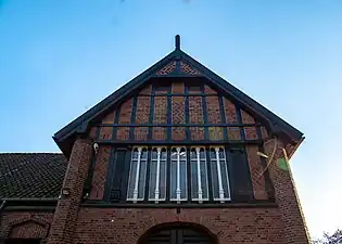 Gavl på Østre kapel, 2022