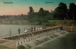 Dæmningen i Berehove, Postkort fra år 1900