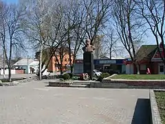 Taras Shevchenko monument in Radomysjl