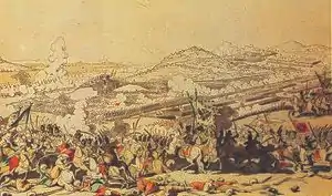 Kampe mellem russisk-østrigske tropper og tyrkiske styrker under Slaget ved Rymnik