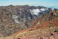 Udsigt fra Roque de los Muchachos over den nordlige del af Calderaen