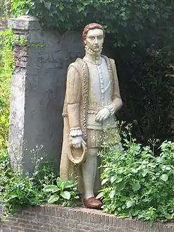 Statue af Johan van Oldenbarnevelt ved Zuidsingel i Amersfoort, af Ingrid Mol.