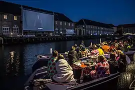 On location filmvisning i Københavns kanaler