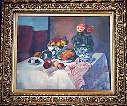 Stillleben med blomster og frugter, 1903