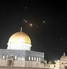 Iranske missiler over Al-Aqsa-moskeen