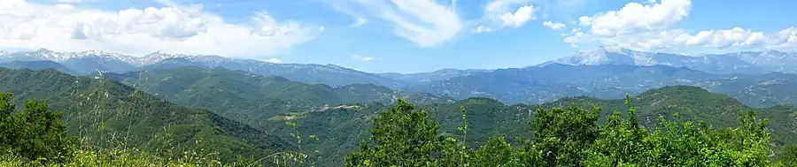 Panorama over Nationalpark Monti Sibillini