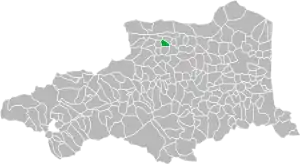 Ansignans beliggenhed i departementet.