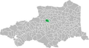 Arboussols beliggenhed i departementet.