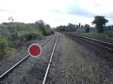 2,0 km syd for Aalborg Banegård var Limfjordsbanen midlertidigt lukket