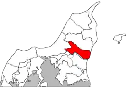 Aalborg Nordre Provstis beliggenhed i Aalborg Stift