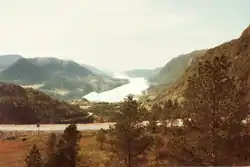 Aarvaagfjorden set fra Brekka.