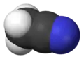3D-model af acetonitril