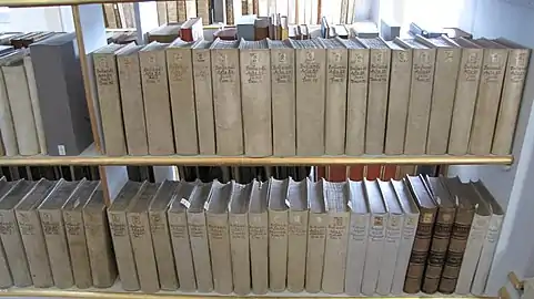 Hylder med Acta Sanctorum iHerzogin-Anna-Amalia-Bibliothek, Weimar