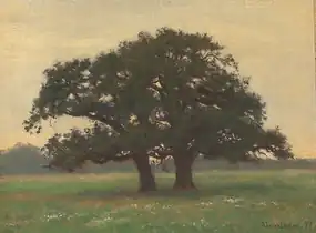 Landskab med gamle træer, 1894