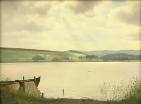 Landskab med sø, 1928