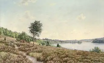 Morgen først i September ved Thor Sø, Silkeborgegnen, 1919