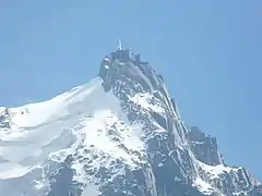 Aiguille du Midi set fra Chamonix