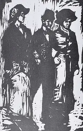 På gaden / regnvejr, 1909