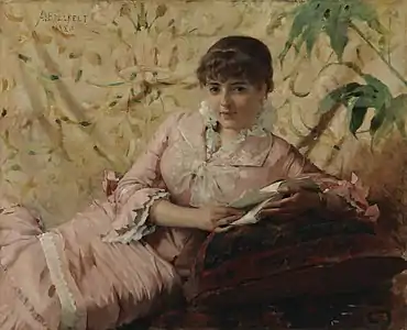 Læsende pariserinde, 1880 (Virginie)