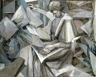 Gleizes: Kvinden med floks, 1910,La Femme aux Phlox (en)