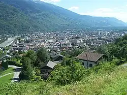 Albertville set fra Pallud