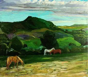 Heste i Brænde Aadal, 1934