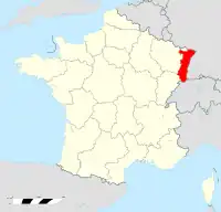 Map of Alsace