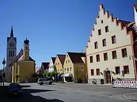 Den gamle bydel i Altstadt von Neustadt an der Donau