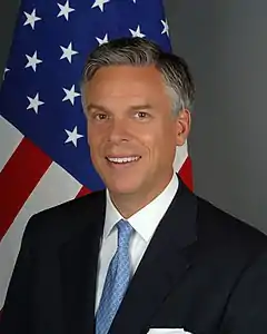 Jon Huntsman, tidligere guvernør i Utah og ambassadør i Kina (trak sig 16. januar 2012)