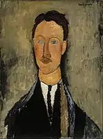 Portræt af kunstneren Léopold Survage, Amedeo Modigliani, 1918