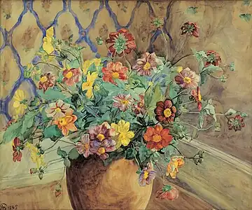 Æbletræsgren i blomst, 1905Branche de pommier en fleurs