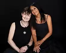 Annisette Koppel og Mads Adam Heindorf i forbindelse med hjerteblod projektet til fordel for DIGNITY