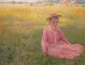 Flicka på äng, 1893