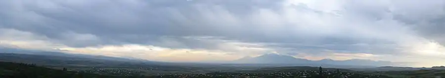 Panorama af Araratsletten set fra Dzorap i Armenien.
