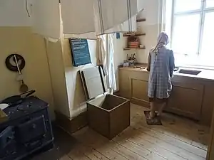 Familien Sørensen. Rekonstruktion af 1900-talskøkken