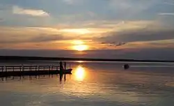 Storsjöen ved Årsunda ved sydenden af søen