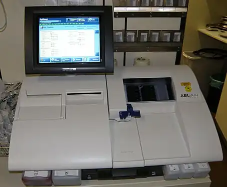 Apparat til blodgasanalyse