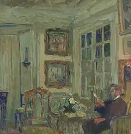 Arthur Fontaine læsende, 1904