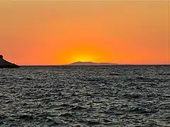 Solnedgang over Korčula