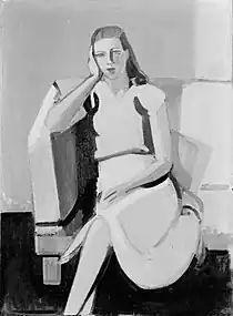 Malerinden Martha Christiansen, 1945