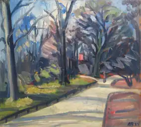 Parti fra en park, ml. 1933 og 1938