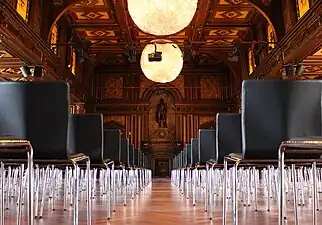 Stolerække i Børssalen