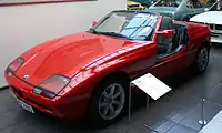 En BMW Z1 med nedsænkede døre på EFA-Museum