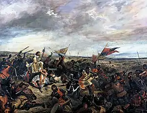 The Battle of Poitiers (1356) af Eugène Delacroix