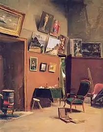 Atelier delt med Monet på Rue Furstenberg, 1865/66 (en)