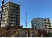 Byggeri på Beauvaisgrunden 27. juni 2020