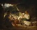 Hyrdefamilie med geder (1863)