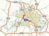 Bundesautobahn 100s forløb