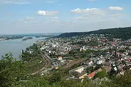 Udsigt over Bingen