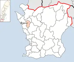 Bjuvs placering i Skåne